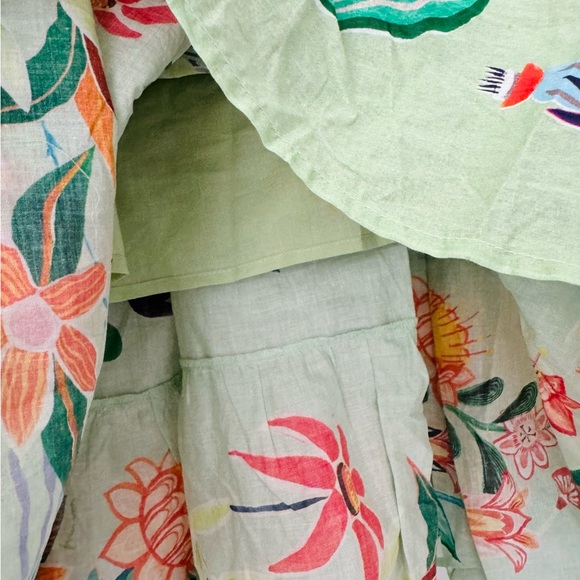 Farm Rio Off-The-Shoulder Tiered Floral Maxi Dress, Size M - Picture 9 of 11